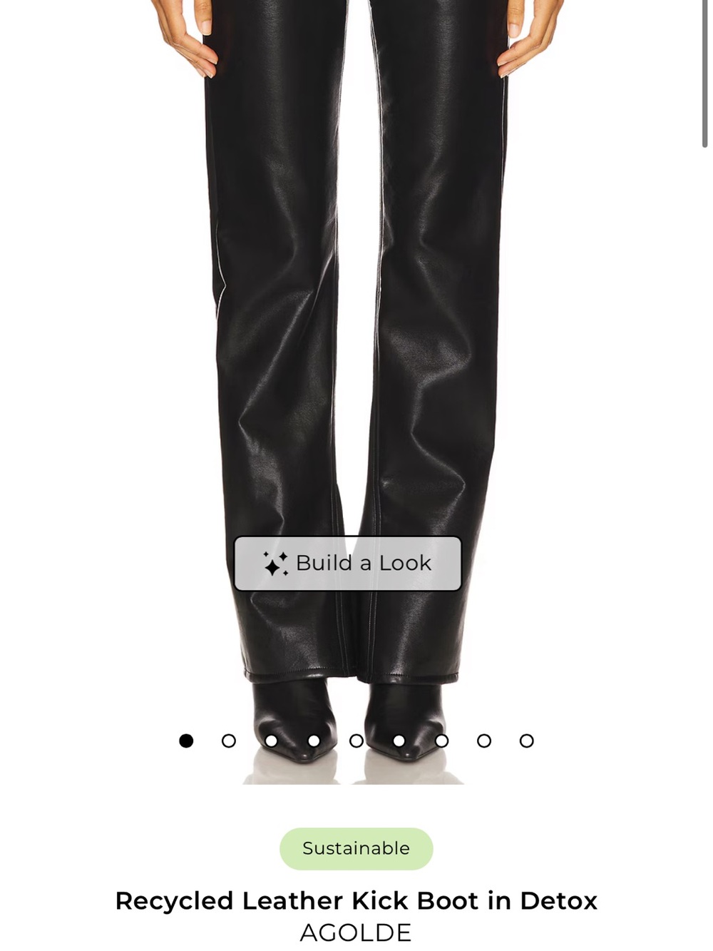 AGOLDE black leather pants